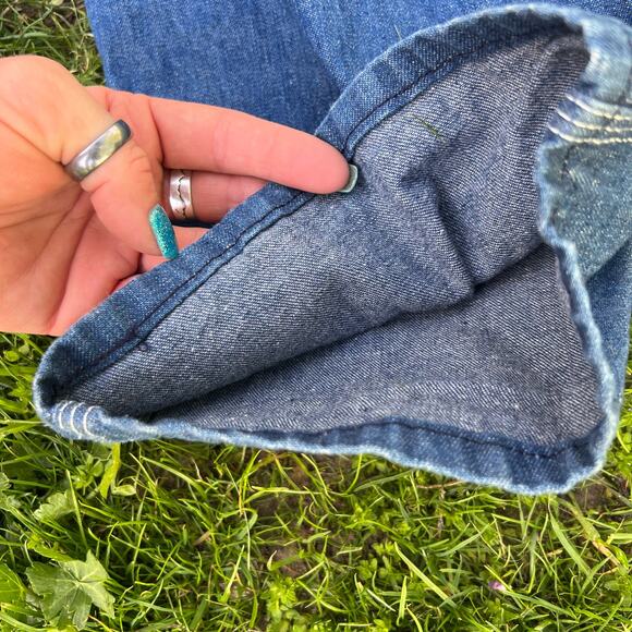 Vintage 70s? Carhartt Made in USA 38x34 denim jean overalls - Picture 4 of 7